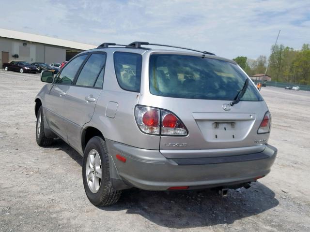 JTJGF10U310100484 - 2001 LEXUS RX 300 SILVER photo 3