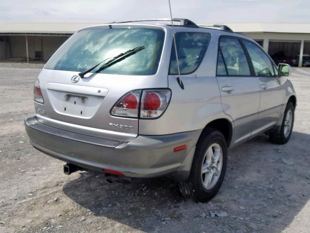 JTJGF10U310100484 - 2001 LEXUS RX 300 SILVER photo 4