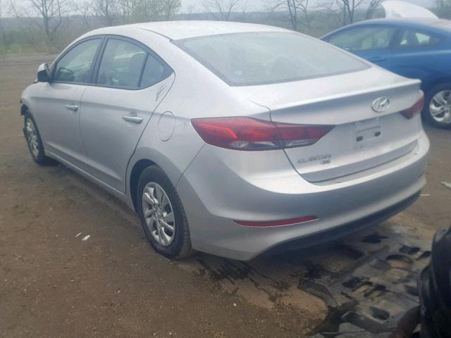 5NPD74LF1JH356059 - 2018 HYUNDAI ELANTRA SE SILVER photo 3