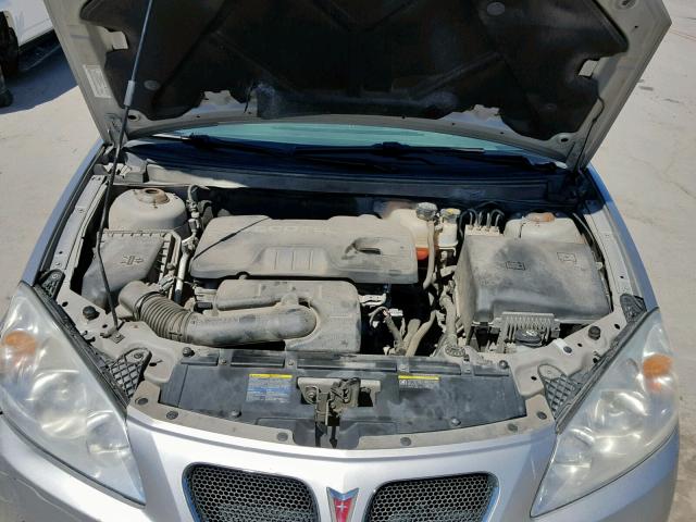 1G2ZF57B684116273 - 2008 PONTIAC G6 VALUE L SILVER photo 7