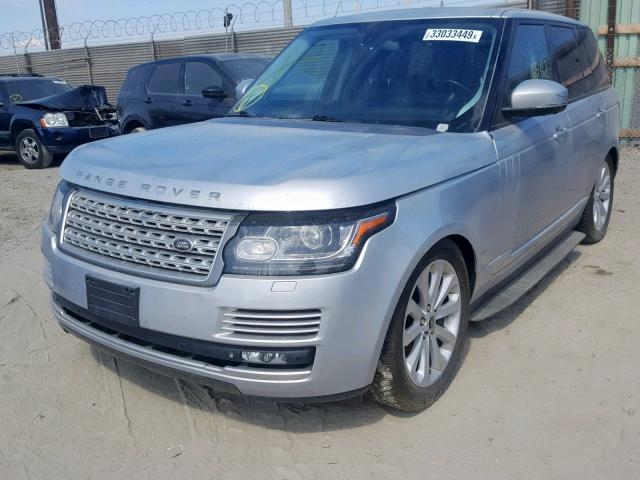 SALGS2DF6DA104293 - 2013 LAND ROVER RANGE ROVE SILVER photo 2