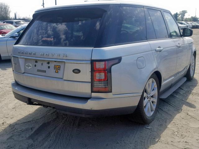 SALGS2DF6DA104293 - 2013 LAND ROVER RANGE ROVE SILVER photo 4