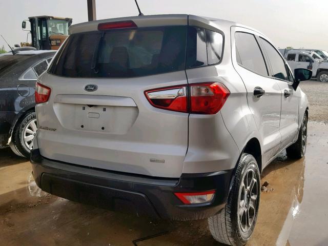 MAJ3P1REXJC177223 - 2018 FORD ECOSPORT S SILVER photo 4