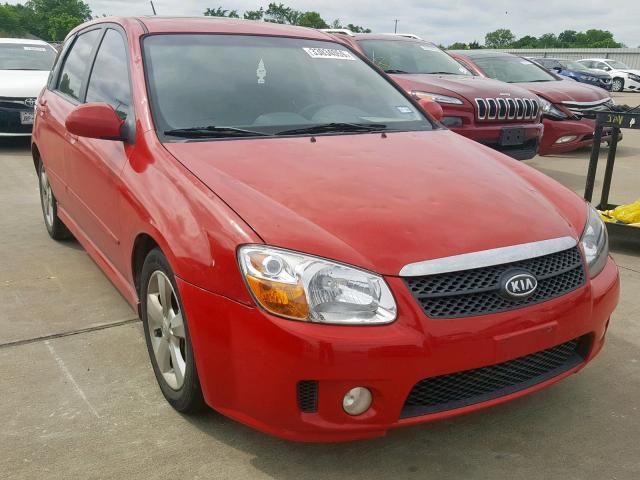 KNAFE241695024665 - 2009 KIA SPECTRA SX RED photo 1