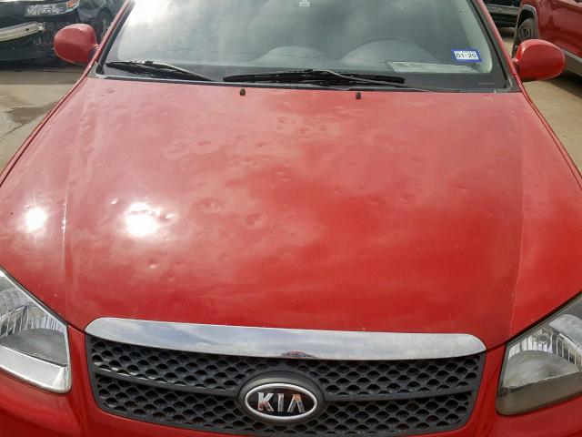 KNAFE241695024665 - 2009 KIA SPECTRA SX RED photo 9