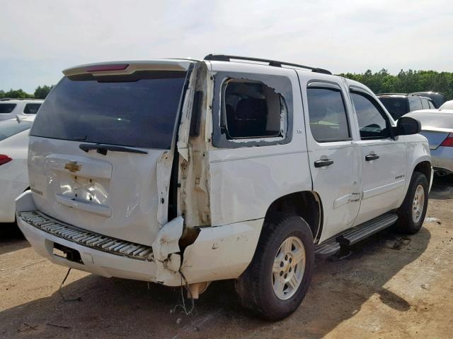 1GNFC13CX7R322266 - 2007 CHEVROLET TAHOE C150 WHITE photo 4