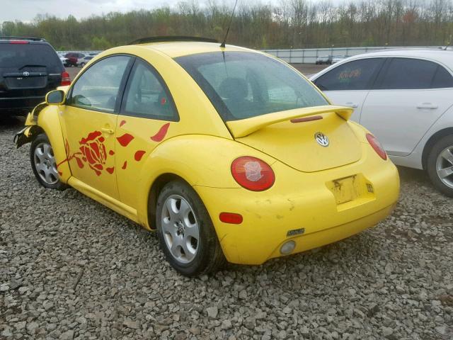 3VWCK21C03M424658 - 2003 VOLKSWAGEN NEW BEETLE Gelb Foto 3