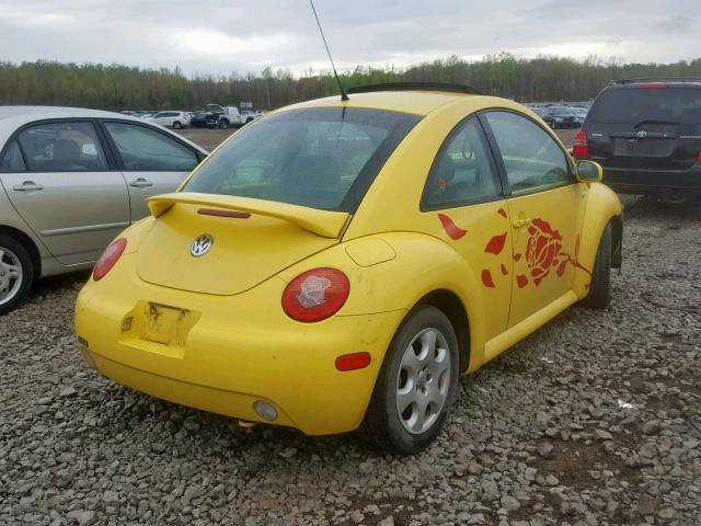 3VWCK21C03M424658 - 2003 VOLKSWAGEN NEW BEETLE Gelb Foto 4