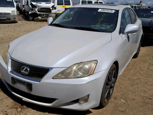 JTHBK262085060901 - 2008 LEXUS IS 250 WHITE photo 2