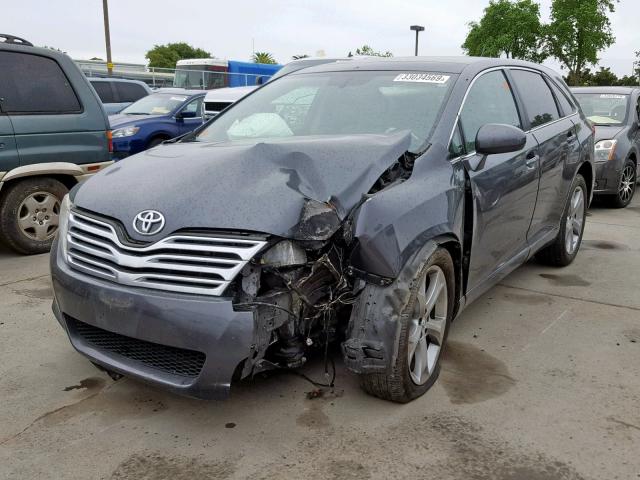 4T3ZK3BB1CU046437 - 2012 TOYOTA VENZA LE BLACK photo 2