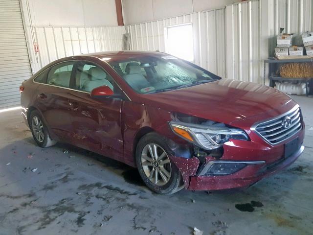 5NPE24AF0GH278727 - 2016 HYUNDAI SONATA SE BURGUNDY photo 1