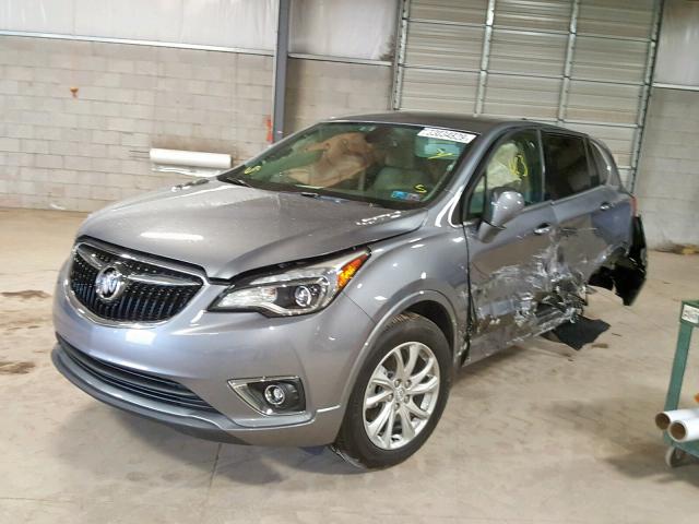 LRBFXBSA0KD009105 - 2019 BUICK ENVISION P GRAY photo 2