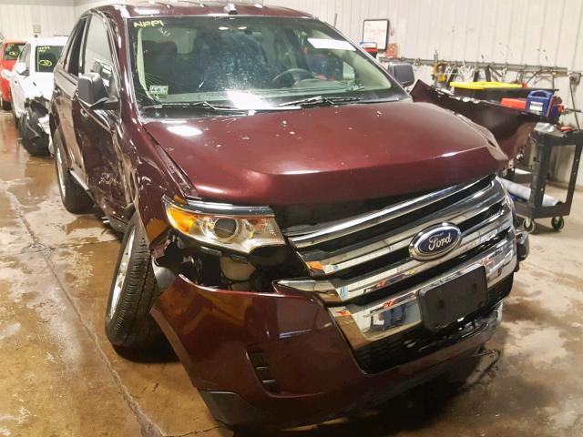 2FMDK3GC2BBA70805 - 2011 FORD EDGE SE MAROON photo 1