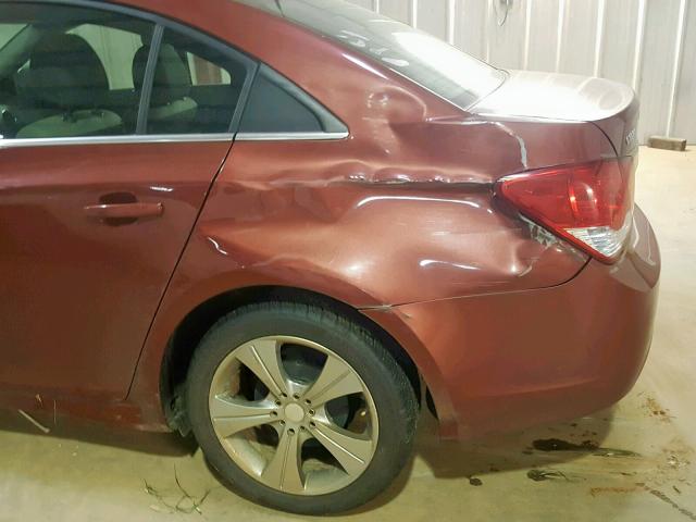 1G1PC5SH7C7397698 - 2012 CHEVROLET CRUZE LS MAROON photo 9