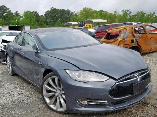 5YJSA1CPXDFP05660 - 2013 TESLA MODEL S GRAY photo 1