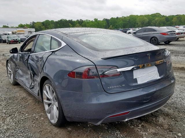 5YJSA1CPXDFP05660 - 2013 TESLA MODEL S GRAY photo 3