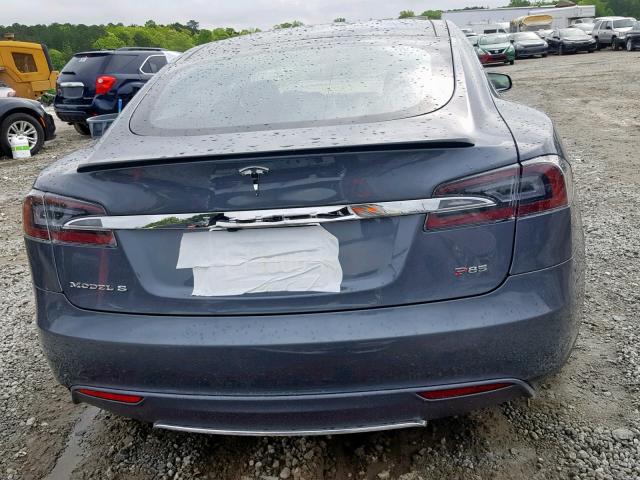 5YJSA1CPXDFP05660 - 2013 TESLA MODEL S GRAY photo 9