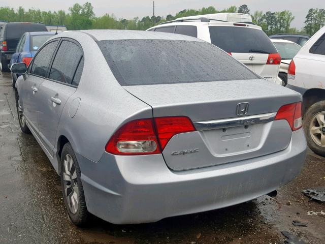 2HGFA15869H500895 - 2009 HONDA CIVIC EX ვერცხლისფერი ფოტო 3