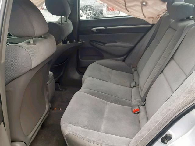 2HGFA15869H500895 - 2009 HONDA CIVIC EX ვერცხლისფერი ფოტო 6