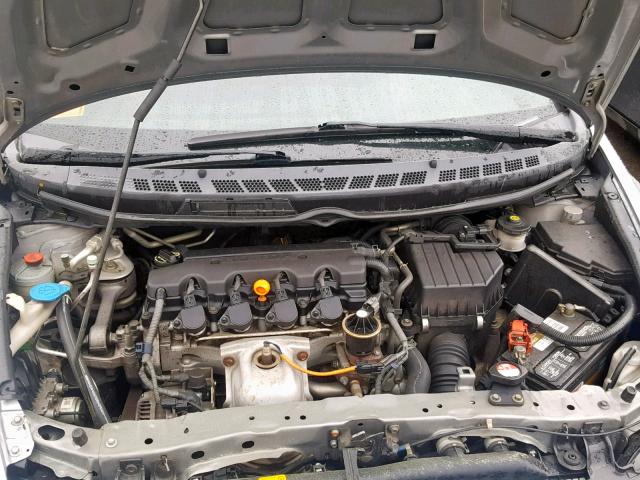 2HGFA15869H500895 - 2009 HONDA CIVIC EX ვერცხლისფერი ფოტო 7