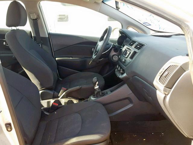 KNADM4A3XD6143642 - 2013 KIA RIO LX SILVER photo 5