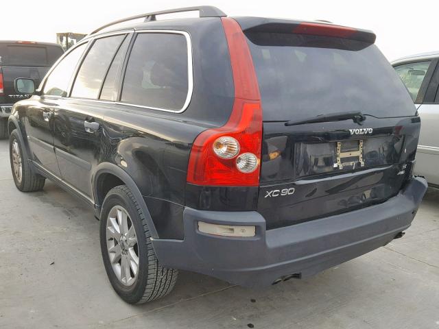 YV1CZ911451211812 - 2005 VOLVO XC90 T6 BLACK photo 3