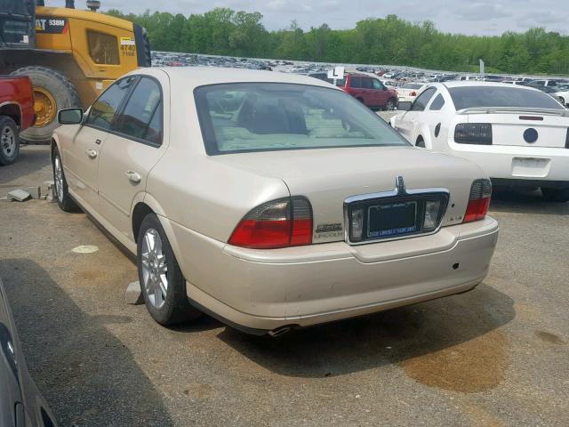 1LNHM87AX3Y701540 - 2003 LINCOLN LS კრემისფერი ფოტო 3