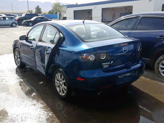 JM1BK123771629064 - 2007 MAZDA 3 S BLUE photo 3