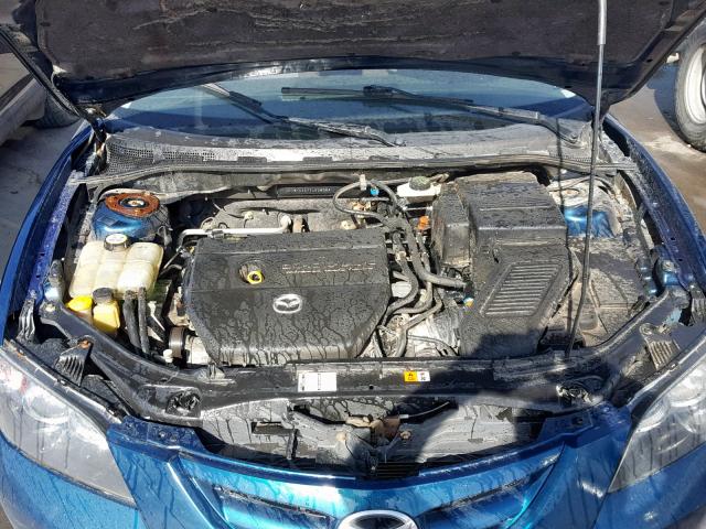 JM1BK123771629064 - 2007 MAZDA 3 S BLUE photo 7