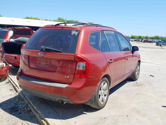 KNAFG525677080463 - 2007 KIA RONDO BASE RED photo 4