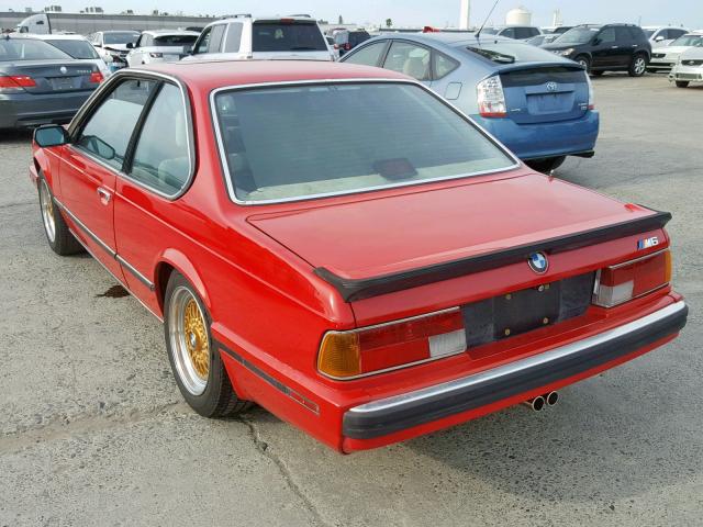 WBAEE1418J2560979 - 1988 BMW M6 RED photo 3