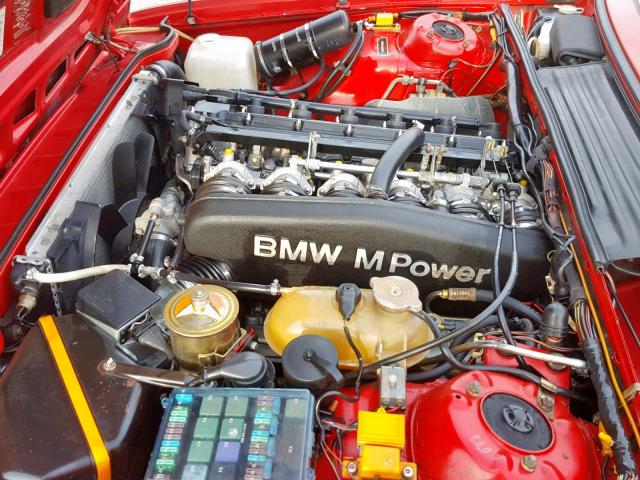WBAEE1418J2560979 - 1988 BMW M6 RED photo 7