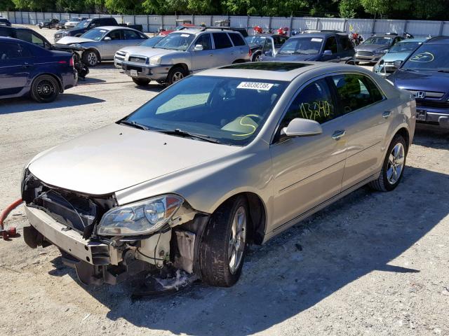 1G1ZC5E05CF270467 - 2012 CHEVROLET MALIBU 1LT 金色 照片 2
