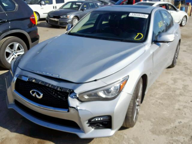 JN1FV7AP8HM850420 - 2017 INFINITI Q50 RED SP SILVER photo 2