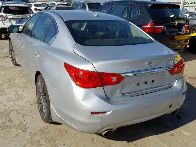 JN1FV7AP8HM850420 - 2017 INFINITI Q50 RED SP SILVER photo 3