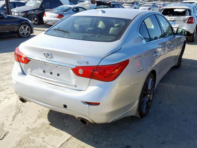 JN1FV7AP8HM850420 - 2017 INFINITI Q50 RED SP SILVER photo 4