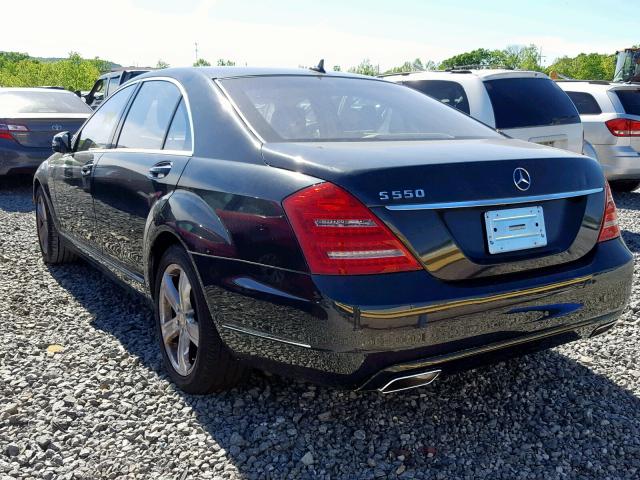 WDDNG7DB6CA479812 - 2012 MERCEDES-BENZ S 550 BLACK photo 3