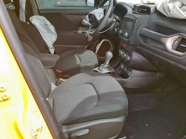 ZACCJBAB3HPF38428 - 2017 JEEP RENEGADE S YELLOW photo 5