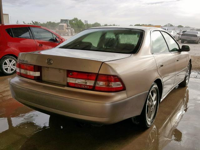 JT8BF28G8Y0285545 - 2000 LEXUS ES 300 BEIGE photo 4