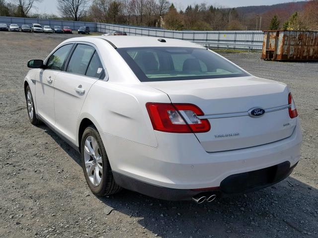 1FAHP2EW1AG140032 - 2010 FORD TAURUS SEL WHITE photo 3