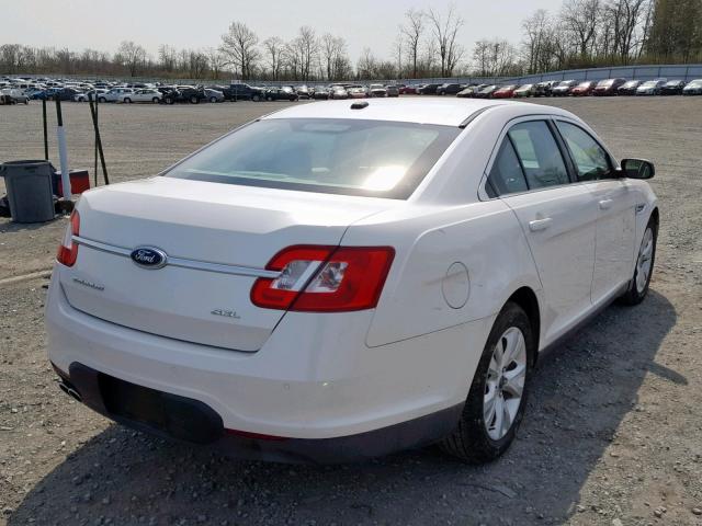 1FAHP2EW1AG140032 - 2010 FORD TAURUS SEL WHITE photo 4