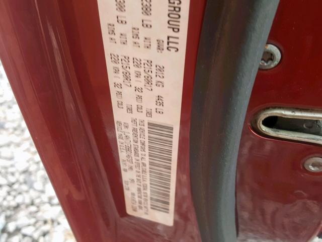 1J4NT1FB9BD146737 - 2011 JEEP COMPASS SP Қызыл фото 10