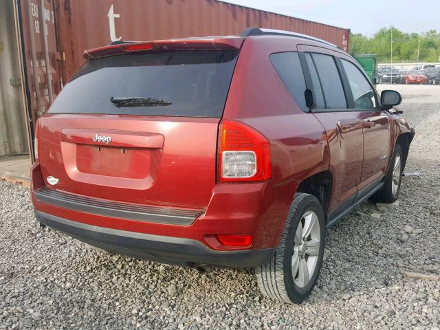 1J4NT1FB9BD146737 - 2011 JEEP COMPASS SP Қызыл фото 4