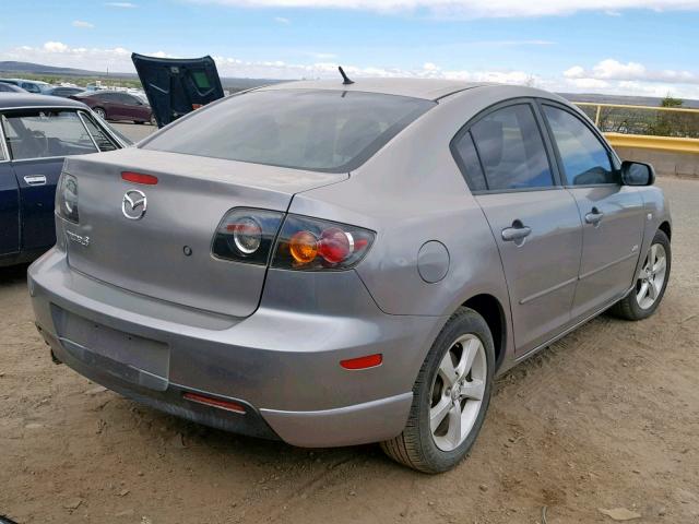 JM1BK123161436973 - 2006 MAZDA 3 S GRAY photo 4