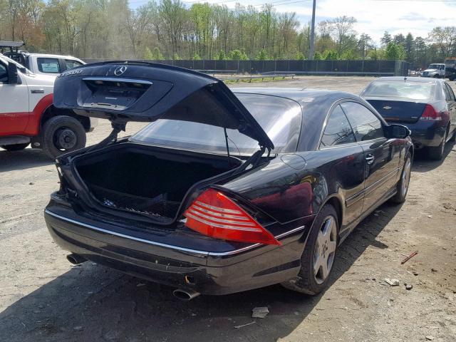 WDBPJ75J03A038279 - 2003 MERCEDES-BENZ CL 500 BLACK photo 4