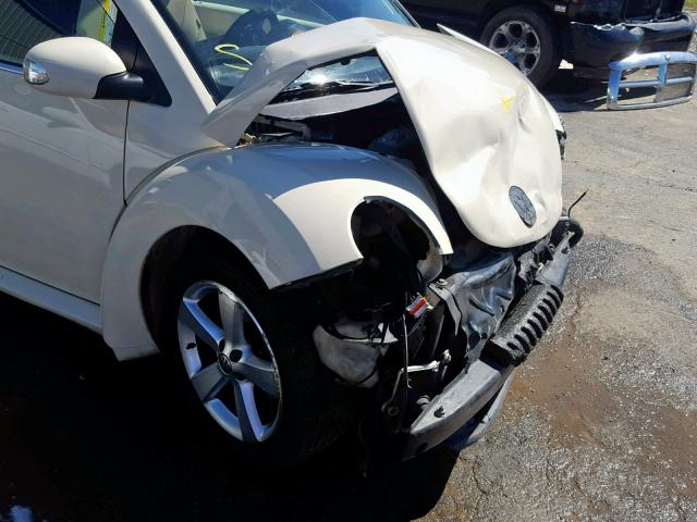 3VWRF31Y27M419595 - 2007 VOLKSWAGEN NEW BEETLE Creme Foto 9