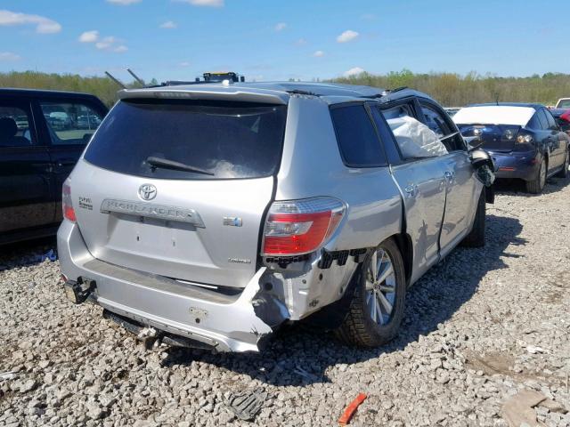 JTEEW44A392027978 - 2009 TOYOTA HIGHLANDER SILVER photo 4