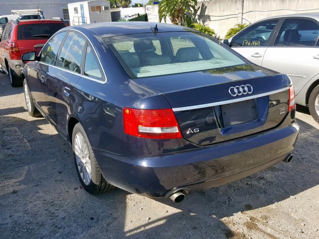 WAUDH74F37N119544 - 2007 AUDI A6 3.2 QUA BLACK photo 3