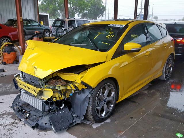 1FADP3L99HL230337 - 2017 FORD FOCUS ST YELLOW photo 2