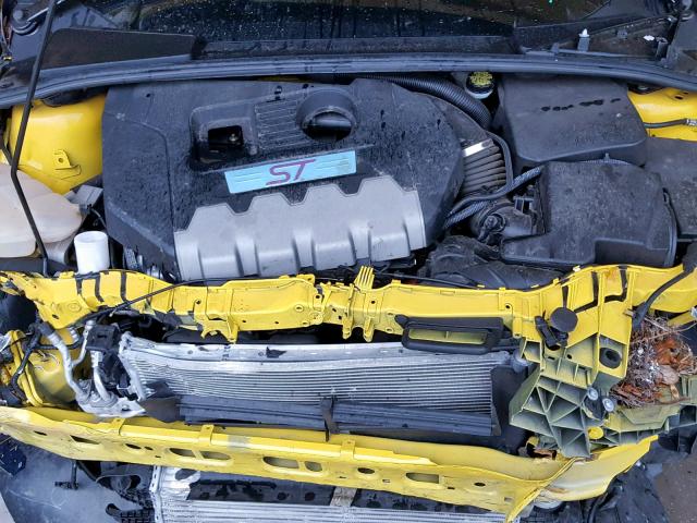 1FADP3L99HL230337 - 2017 FORD FOCUS ST YELLOW photo 7